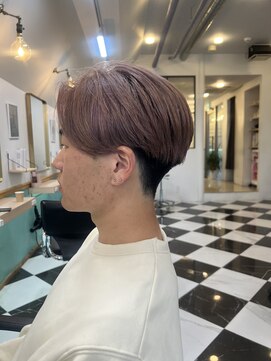 エムヘアー 下北沢(em hair) ミルキーベージュ/スパイキーショート/フェザーパーマ/下北沢