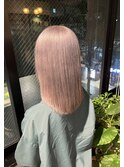 暖色系ベージュカラー×ハイトーン×ケアブリーチ