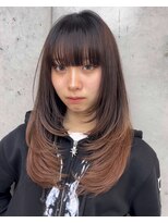 ビューブルー 亀戸錦糸町(VIEW BLUE)&nbsp;美髪シアーカラーピンクブラウンショートカット切りっぱなしボブ