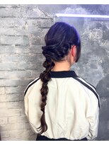 プライズ アイリス 池袋東口店(prize Iris)&nbsp;編みおろしヘアパーティーヘアセット池袋韓国ヘアアレンジ