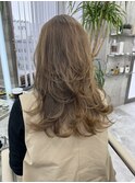 レイヤーカット☆シナモンベージュ☆