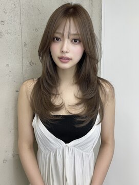 ユーフォリア 渋谷グランデ(Euphoria SHIBUYA GRANDE) 韓国ヘア レイヤーカット  顔周りレイヤー 小顔カット 韓国巻き