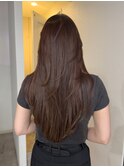 艶感ロングレイヤー×シルキーブラウン