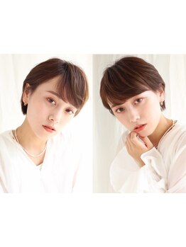 前髪/顔周りのバランスを計算したスタイルを提案!ショートカットに特化したスタイリストが在籍![不動前]