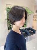 丸みボブ/くびれボブ/大人女性/艶髪/美髪