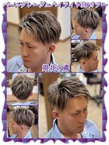 ヘアーファクトリー☆マハロ(Hair Factory☆MAHARO)&nbsp;パールグレージュハイライト３Dカラー