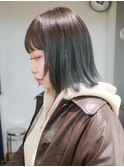 ルーツカラー ワンカラー デザイン グラデーション オリーブ