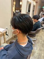 ルページ 千葉(lpage)&nbsp;メンズカット/ブルーブラック/フェザーパーマ[千葉/千葉駅]