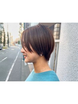 【時短も綺麗も叶える、大人ショート×白髪ぼかし】扱いやすくて、美しい。360°自信が持てる◎【国分寺】