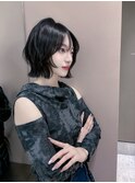 マロンベージュ/ボブ/前髪/レイヤー/小顔/髪質改善/縮毛矯正池袋