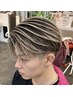 メンズ限定★ブリーチメッシュ＋オンカラー＋カット＋眉