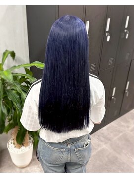 セシルヘアー なんば店(Cecil hair) ネイビーブルーカラー