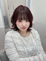 リルミー ミュエナ 大須 矢場町(Lilme myuena)&nbsp;チェリーレッド♪レイヤーボブ