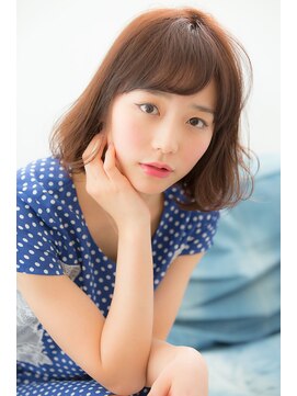 ベイルーム(BAYROOM by HONEY omotesando) 【BAYROOM横浜】斜めバング×ゆるふわワンカールミディ