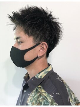 マール 矢場町(MARL) サイドグラデーションアップバングショート