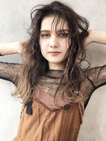 アイティー バイ アルバム 浦和店(IT by ALBUM) ニュアンスカール_オリーブカラーハイライトカラー_46813