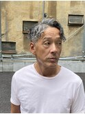 イケオジ50代60代メンズ髪型　パーマ　ツイスパ