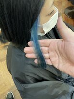 ヘアーアンドメイクランプ(Hair & make Lamp) [サロンスタイル] インナーブルー