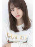 ナチュラルワンカールグレージュ天使の羽バングオルチャン