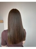 ミントベージュ　ストレート