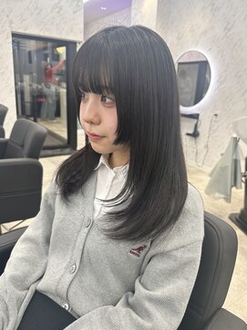 ドットモーダ  町田店(dot. mooda) 【姫カット×顔周りレイヤー】韓国/韓国ヘア/町田/町田駅/学割