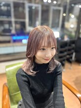 ヘア ライフ ワイレア(HAIR LIFE Wailea) MITSUI【内巻きくびれヘア×ラベンダーピンク】