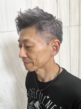 オーパスクリエ (OPUS CREER) 2ブロックアップバングショート×大人のシルバーグレイ!!