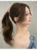 小顔レイヤー 前髪顔周り髪質改善縮毛