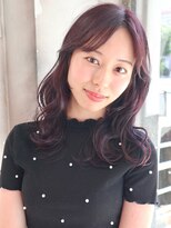 ベレッタ 楠葉店(veretta.) セミロング/ラベンダーピンク/ニュアンスカラー/エアリーカール