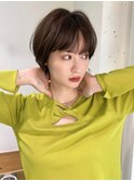 "ふんわりショートボブ小顔ナチュラル "