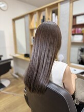 ミナモ(MINAMO) カラーリング×髪質改善でつくるカーキベージュカラー！(小林)