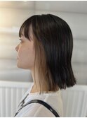 顔まわりのインナーカラーで個性をプラス