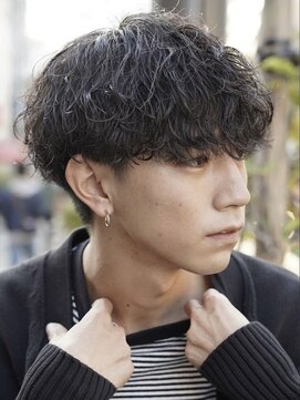 フィフス 大分(fifth) 大分波巻きスパイラルパーマメンズカットラウンドマッシュ10代