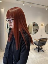 スタン 渋谷(Stam)&nbsp;オレンジ/レッド/ディープレッド/秋ヘア/カラー/ダブルカラー