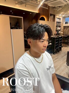 ルースト 原宿店(ROOST) MEN’S HAIR/波巻ツイストスパイラル/フェザーパーマ/原宿