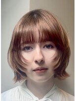 ストラマ(STRAMA) miraiショートウルフフェイスレイヤー/オレンジベージュ