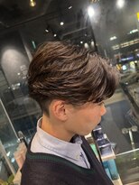 スタッド 松戸(stud. Men‘s)&nbsp;フェザーパーマ/ニュアンスパーマ/センターパート/毛流れパーマ