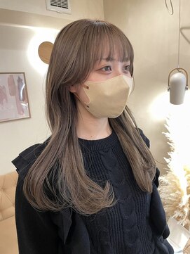 ラヴィズム 名駅店(LUVISM) ◎韓国ヘアー顔周りレイヤーおくれ毛ダブルカラー名古屋名駅