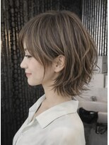 アビアンドアッシュ(Abi&Ass)&nbsp;パーマレイヤー外はねボブ