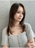 似合わせカット大人ガーリー、着物ダークアッシュ門前仲町