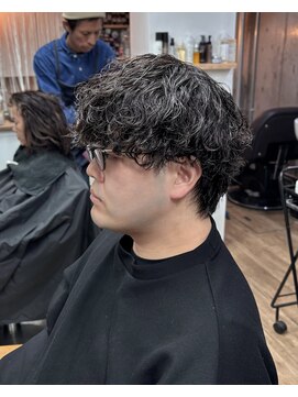 オムファミーユラグ(homme, famille raugh) 波巻きスパイラル