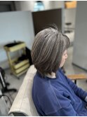 根元が気にならない白髪ぼかし