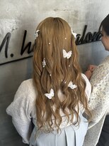 エムドットヘアーサロン(M. hair salon)&nbsp;姫っぽハーフツインアレンジ
