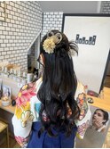 カチモリハーフアップ