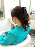ポニーテール　ヘアセット