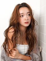 ラフィス ヘアー ハーバー 横浜店(La fith hair Harbor) 【La fith】キャラメルブラウン×ラフウェーブ