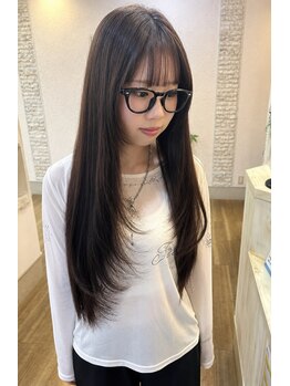 スウィートハンズ 具志川店(Sweet Hands)の写真/【髪質改善】自然に馴染み、質感やツヤが生まれるナチュラルストレート！“今までの縮毛矯正とは違う”