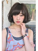 黒髪でもOK☆ふわゆるボブ