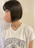 すっきり前下がりボブ
