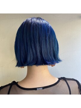 テーラヘアー 幕張本郷店(TELA HAIR) パツッと☆切りっぱなしブルー
